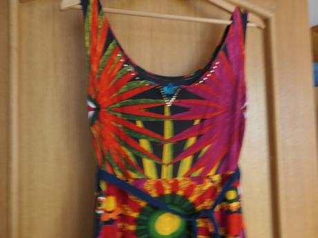 Desigual original nadherne pestrofarebne saty l, desigual,l