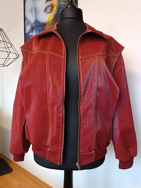 Červená štýlová bunda, m