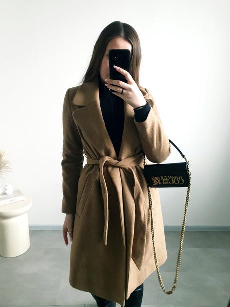 Kabát s prímesou vlny s, stradivarius,s