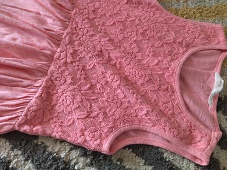 Midi šaty s čipkou 128/134, h&m,128