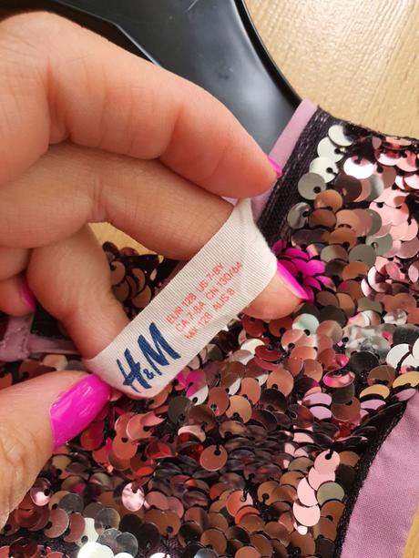 Flitrové šaty h&m, h&m,128