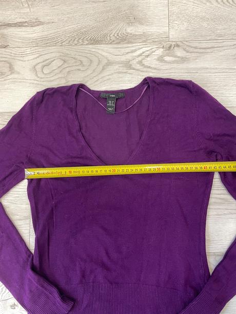 Fialový sveter h&m, h&m,s