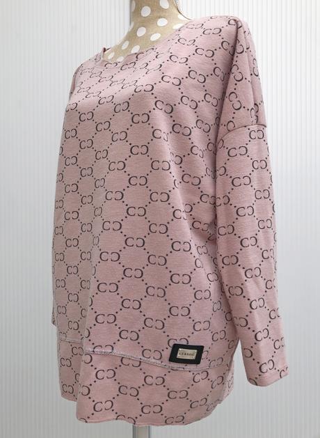 Dámska mikina / tunika v staroružovej, s