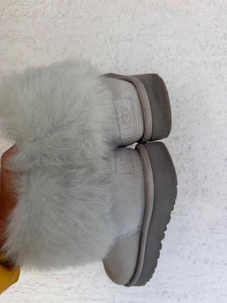 Ugg sive zimne kozene cizmy s velkou kozusinou, ugg,38