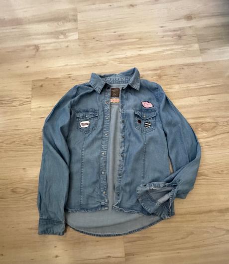 Dievčenská riflová košeľa, reserved,158