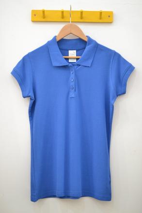 Dámska bavlnená kráľovsko modrá polokošeľa xl, xl