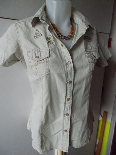 Krémová športová blúzka veľ. 36/38, s