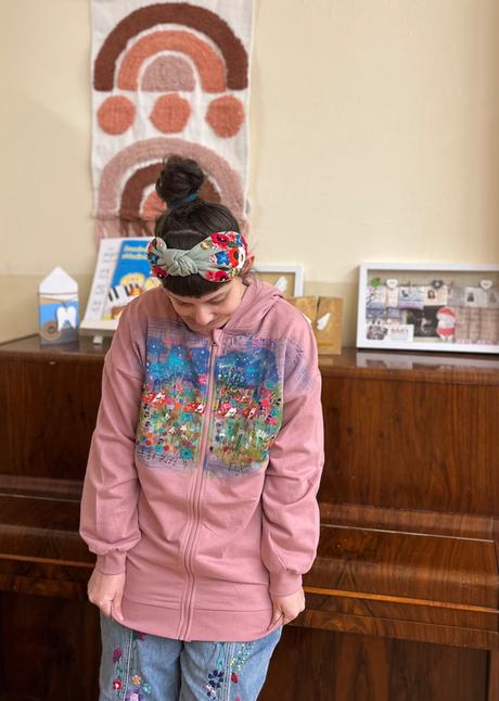 Zľava mikina v lese farebnom, 170 / m / s