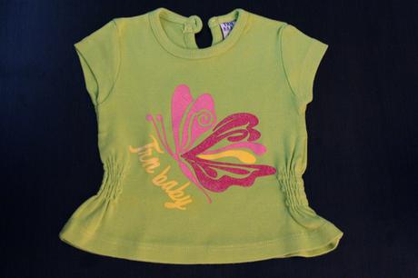 Chutné tričko s trblietkami, 1x oblečené, 56-68, terranova,56