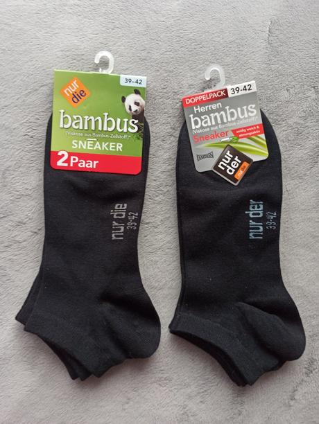 Bambusové ponožky, nízke, 2 páry, 39 / 40 / 42