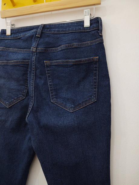 Tmavomodré rifle s vysokým pásom 38, h&m,38