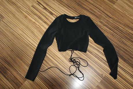 Uväzovací cropp top zara v. xs, zara,xs