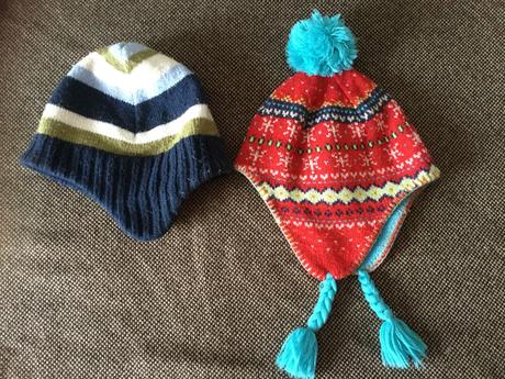 2x teple ciapky podsite fleecom, next,86