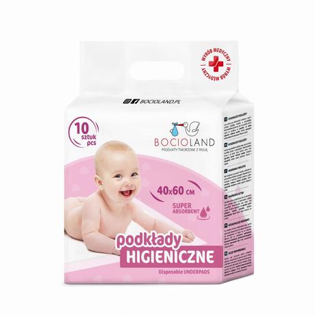 Bocioland jednorázová podložka 60x40cm 10ks,