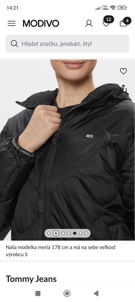 Tommy jeans prechodna bunda, tommy hilfiger,m