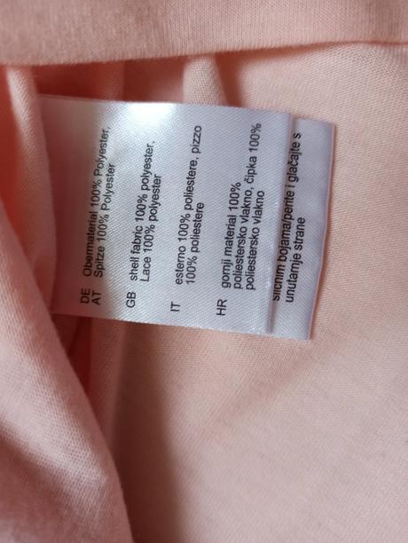 Ružový elegantný top krajkový laura torelli, 44