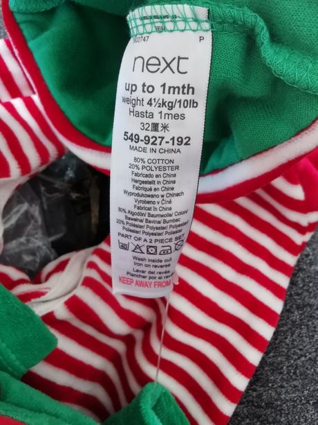 Vianočné dupačky malý škriatok next, 56