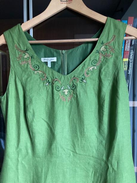 Dlhé ľanové šaty christian berg, l