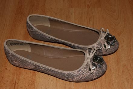 Štýlové dámske balerínky s kamienkami, f&f,41