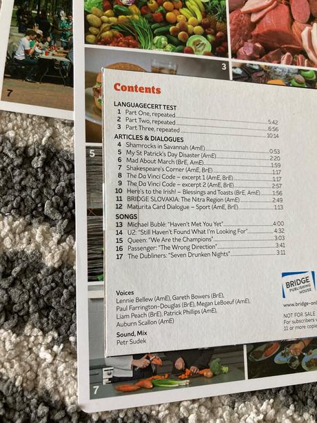 Časopis bridge, cd a karty, 