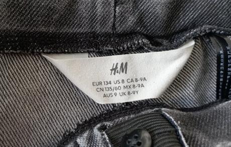 Tenšie rifle h&m 134, h&m,134