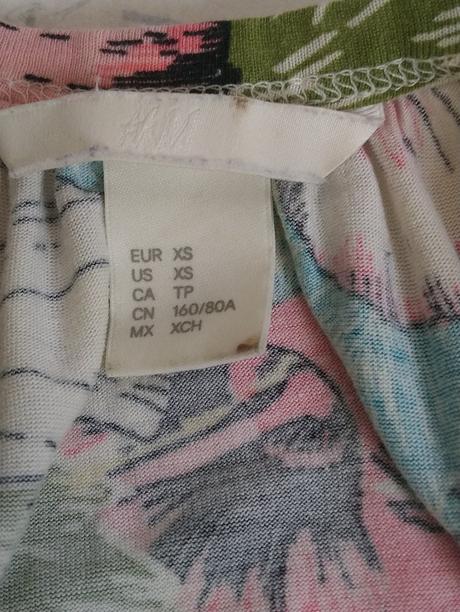 Dámske šaty na leto, farebný vzor, h&m, h&m,s