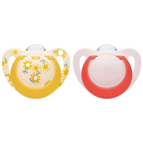 Nuk silikónový cumlík star flow 18m+, 2ks, nuk