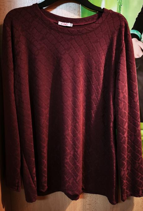 Krásne tričko bordová pre dámy, 40 - xxxl