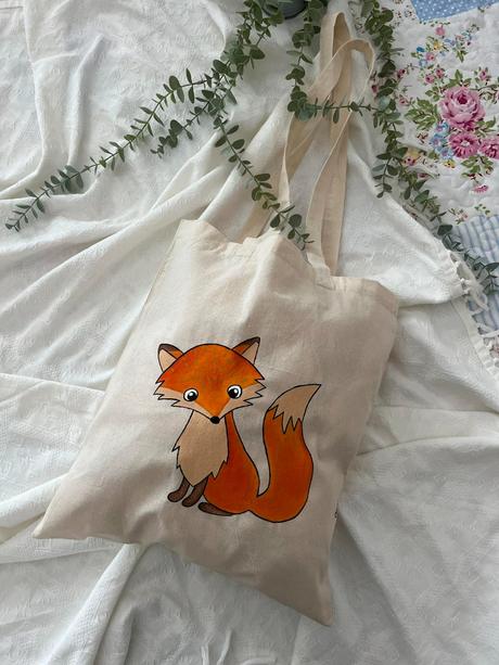 Plátené, ručne maľované tašky, 