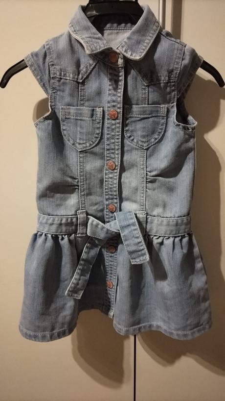 Riflové šaty s opaskom, 86