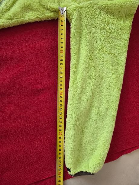 Detská mätovo zelená flísová mikina, jack wolfskin,140