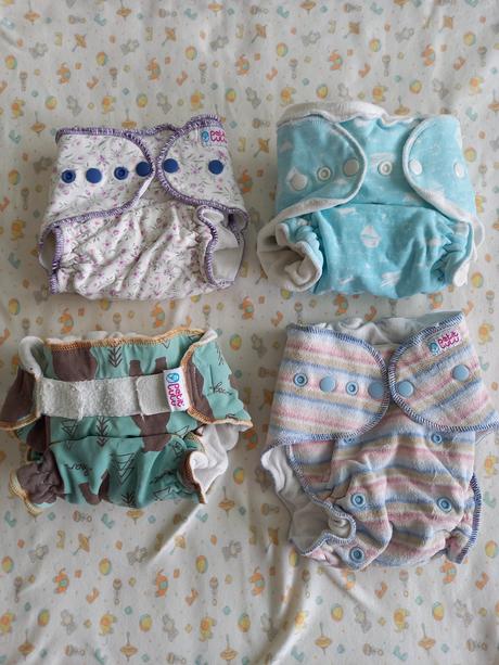 Nohavičkové plienky+vkladačky-cena spolu, petit lulu,4 kg - 9 kg