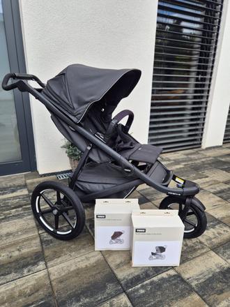 Thule urban glide 3 + originál príslušenstvo, thule,thule urban glide 3