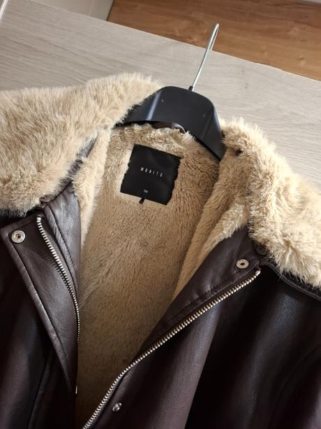 Zimná bunda s kožušinkou, mohito,38