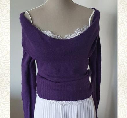 Lahulinký fialový sveter, m