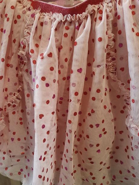 Ruzova sukna s flitrami, h&m,134