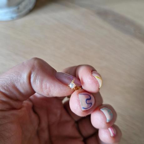 Dvojitá náušnica s retiazkou, 