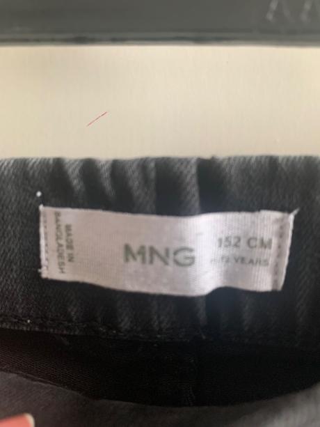 Čierne elasticke rifle, mango,152