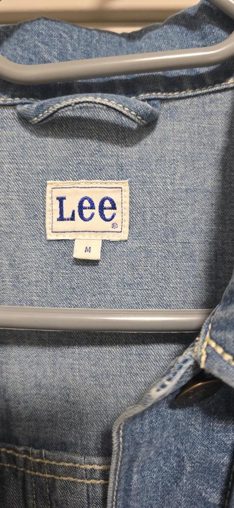 Predĺžená rifľová bunda lee, lee,m