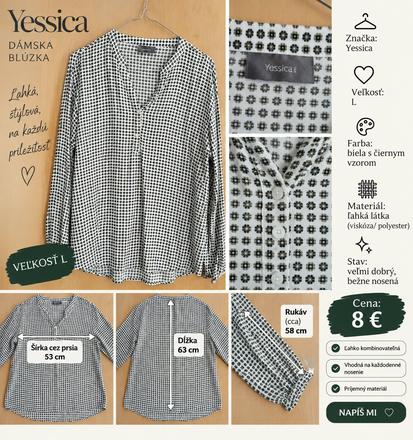 Blúzka, yessica,l