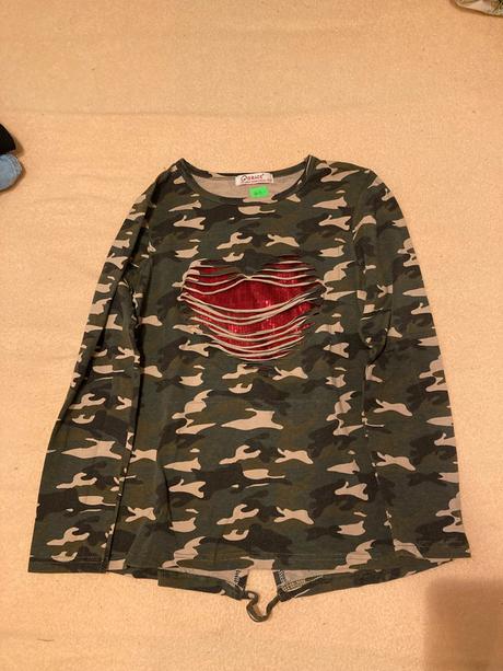 Maskáčové tričko, grace,158