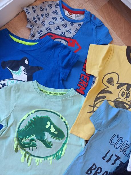 Tričká, kraťasy 92/98, h&m,92