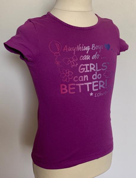 S.oliver fialové tričko s nápisom, s.oliver,116