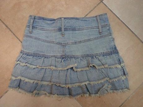 Parisian riflová volánová sukňa, 36