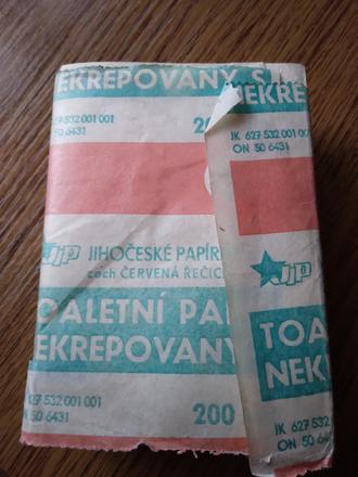 Retro toaletný papier, 