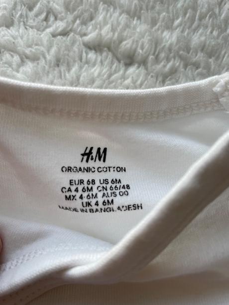 Bavlnene zavinovacie body 68 h&m, h&m,68