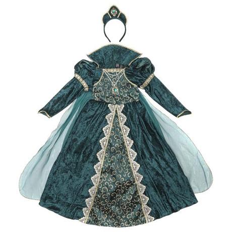 Kostým "princezná" - zelené šaty 5-6rokov, 