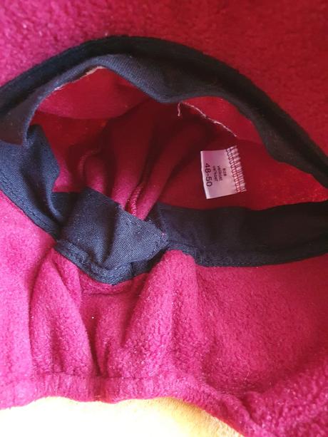 Flísová prechodná čiapka so šiltkou č.48/50, <50