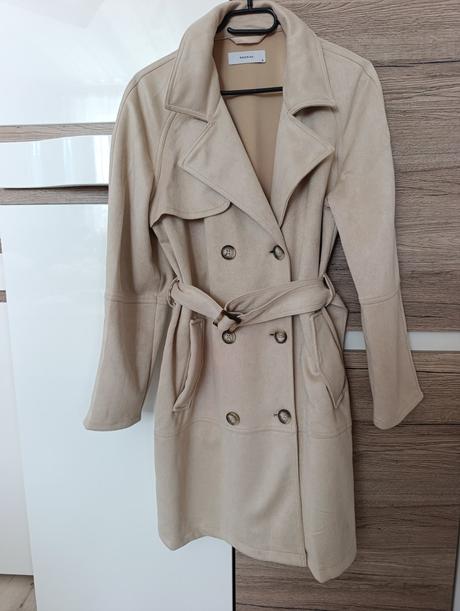 Semišový trenčkot, reserved,m