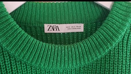 Zelený svetrík zara, zara,s